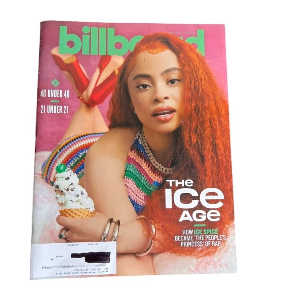 1 Billboard Magazine Ice Spice Issue The Ice Age 40 Under 40 21 Under 21 **READ